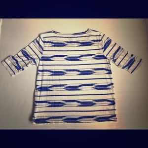 J.crew T Shirt Cream Knit Boat Neck Soft Stretch